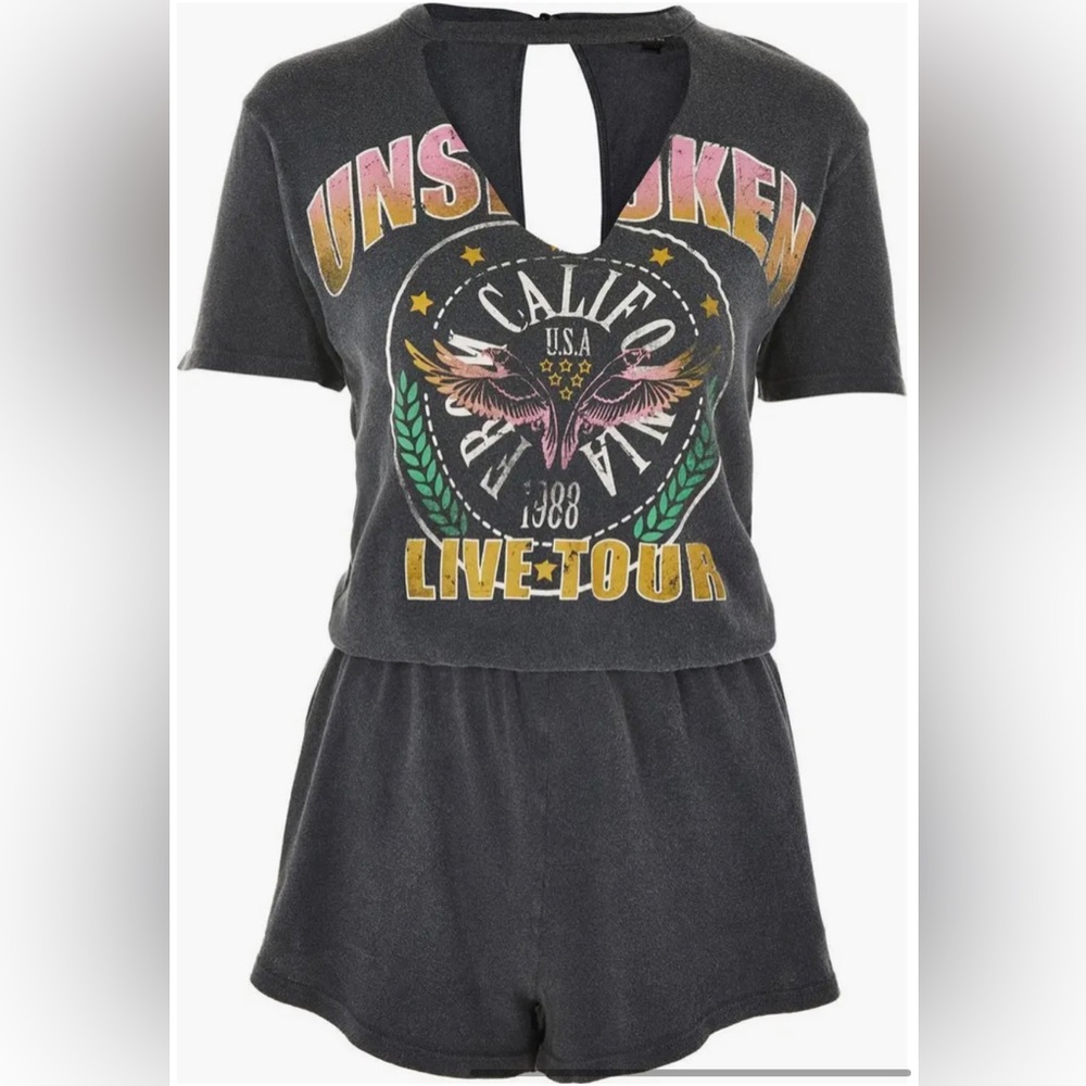 Topshop band chocker neck romper - Picture 3 of 10